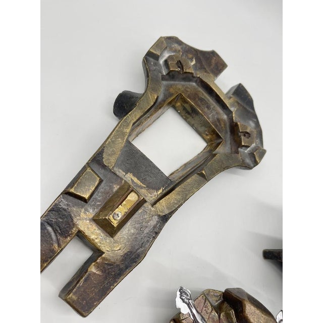 Industrial Bronze Christ Statuette, 1900 For Sale - Image 3 of 18