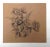 Paper Kathleen Ney Floral I on Kraft Paper Drawing For Sale - Image 7 of 7