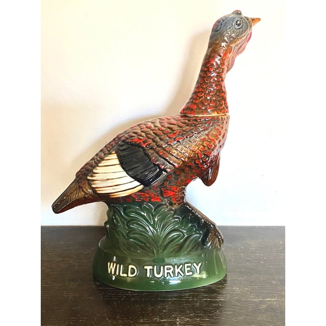Vintage 1970's glazed ceramic decanter No. 6 in the limited edition series by Austin Nichols for Wild Turkey, originally...