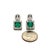 Natural Emerald Diamond Stud Earrings 14k Gold 2.84 TCW Certified For Sale - Image 10 of 12