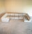 Mid-Century Modern Vintage Modulair Sofa in Geometric Velvet Fabric, 1970s, Set of 7 For Sale - Image 3 of 18