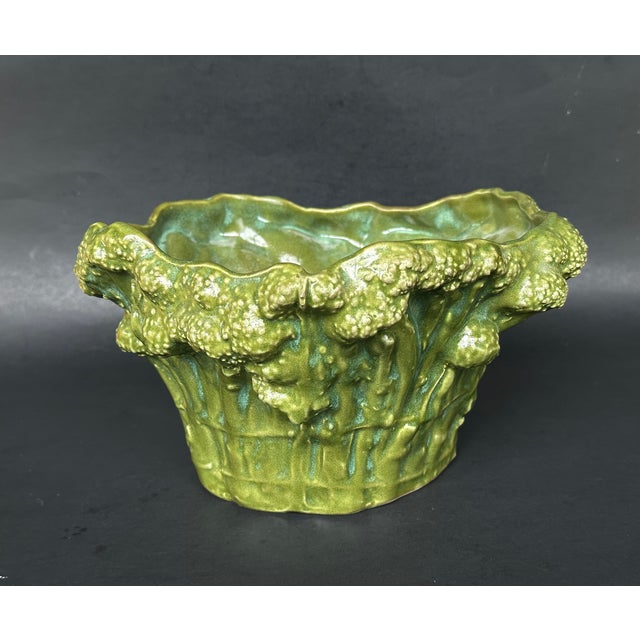 Broccoli Shaped Studio Art Pottery Bowl For Sale - Image 15 of 15