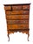 A handsome Queen Anne style highboy chest crafted from solid walnut, featuring beautifully figured grain, traditional...