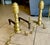 Traditional Pair Large Federal Beehive Ball Claw Brass Andirons For Sale - Image 3 of 18