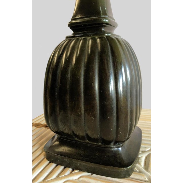 Danish Rewired Art Deco Table Lamp in Disco Metal by Just Andersen, 1930s For Sale - Image 3 of 5