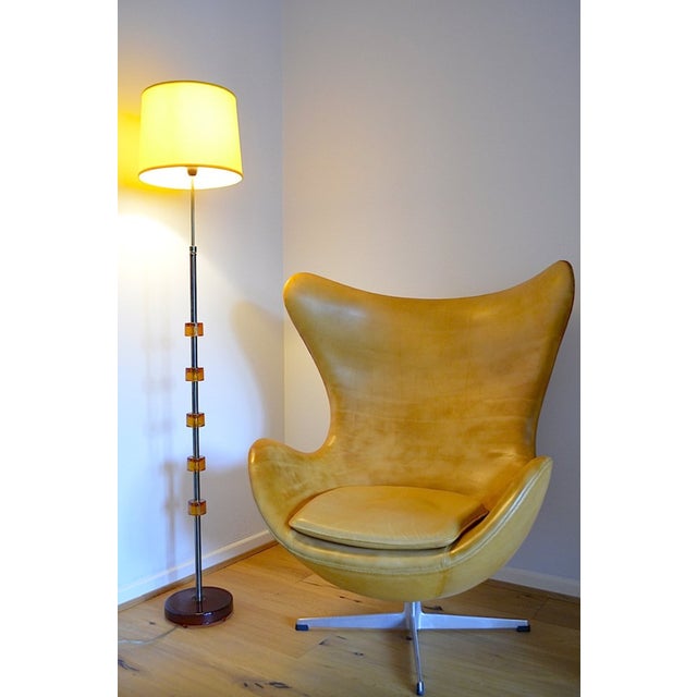 Glass and Metal Floor Lamp by Carl Fagerlund for Orrefors, Sweden, 1970s For Sale - Image 13 of 18