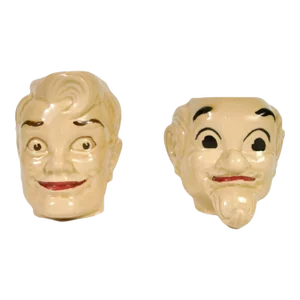 Rare Lil' Abner and Pappy Yokum Toby Mugs