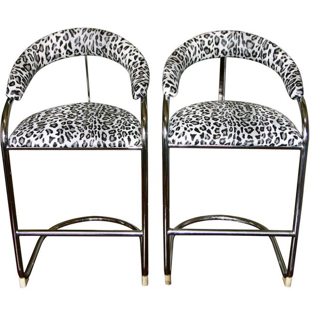 Vintage Mid Century Counter StoolsNewly Reupholstered Chairish