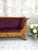 A glorious find! Art Deco, Walnut Wood. Original violet jacquard velvet upholstery on the front and back. Amazing! The...