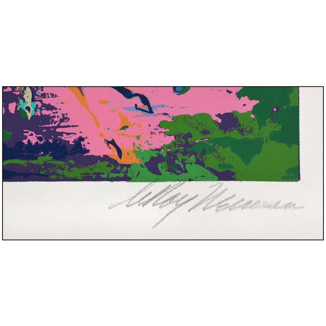 Late 20th Century Late 20th Century Modern Purple Serigraph LeRoy Neiman For Sale - Image 5 of 7