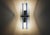 Blue Mid-Century Modern Italian Faceted Blue Glass Veca Wall Sconces by Fontana Arte, 1980s, Set of 2 For Sale - Image 8 of 13