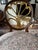 Mid 20th Century Mid 20th Century Pair Hickory Chair Anthenion Accent Arm Chairs Gold Gilt Floral Upholstered For Sale - Image 5 of 12