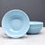 Mid-Century Modern Vintage Blue Opaline Glass Bowls Set of Four For Sale - Image 3 of 8