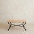 French Hand-Forged Wrought Iron + Ochre Marble Coffee Table, 1950s For Sale In Chicago - Image 6 of 11