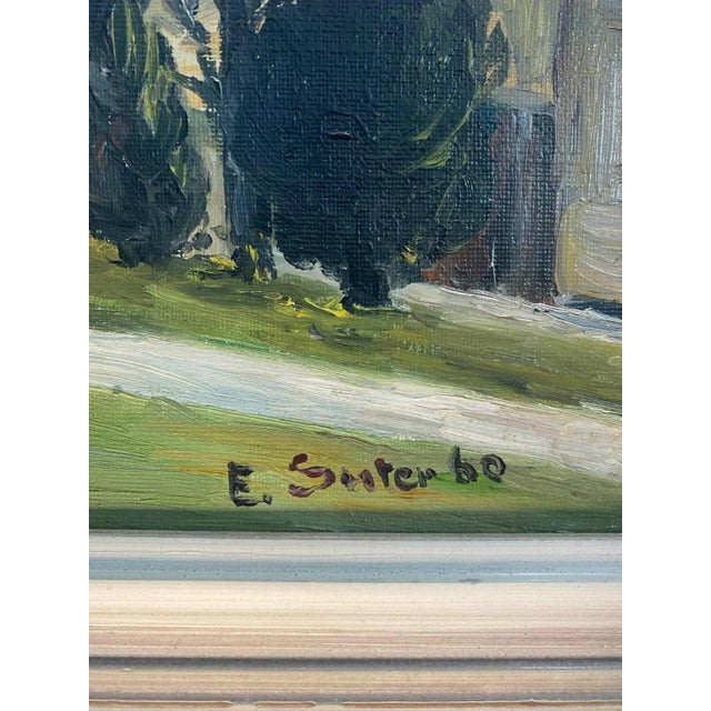 1960s Ernst Suter, Mountains, Oil on Canvas, 1960s For Sale - Image 5 of 8