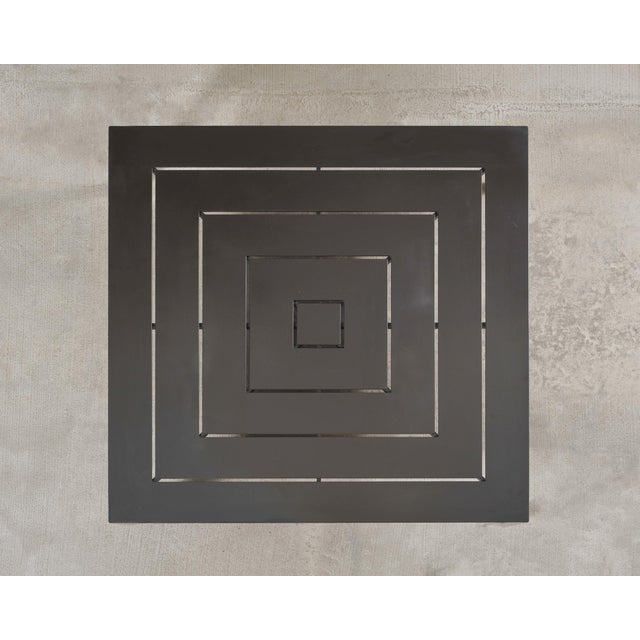 McKinnon and Harris McKinnon + Harris Wyatt Square Aluminum Garden Coffee Table For Sale - Image 4 of 11