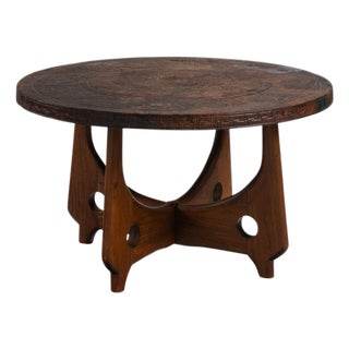 Ecuadorian Round Coffee Table by Angel Pazmino, 1960 For Sale