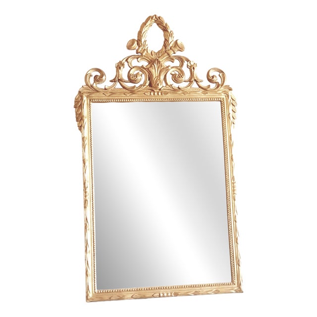 Louis XVI Style Gilt Mirror, 1950 For Sale