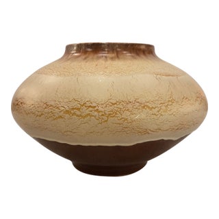 Cb2 Sculptural Cream Ceramic Vase For Sale