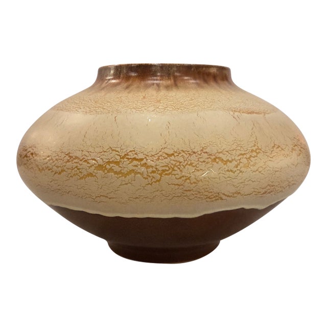 Cb2 Sculptural Cream Ceramic Vase For Sale