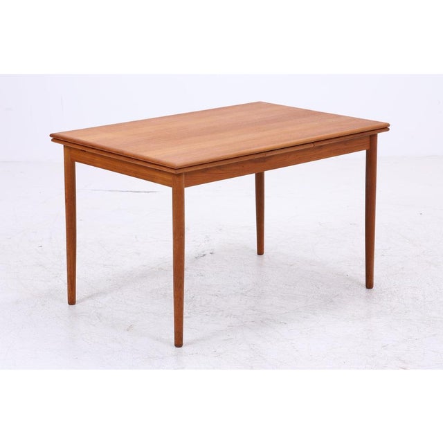 Vintage Danish Extendable Teak Dining Table For Sale - Image 11 of 13
