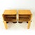 Contemporary Art Deco Bedside Tables in Root Veneer, Former Czechoslovakia, 1940s, Set of 2 For Sale - Image 3 of 17