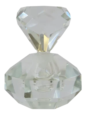 Crystal Perfume Vanity Bottle in the Hollywood Regency Style