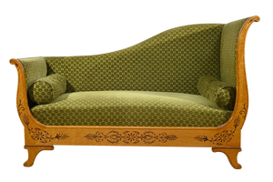 Charles X Chaise Longue in Maple, Early 19th Century