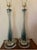 Glass Mid 20th Century Mid-Century Modern Italian Sommerso Murano Glass Fluted Table Lamps - A Pair For Sale - Image 7 of 10