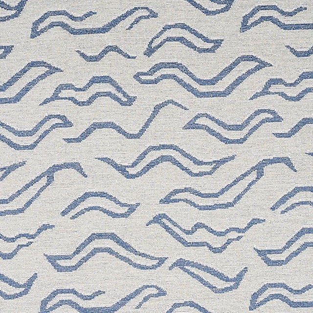 Schumacher Schumacher Kata Fabric in Denim For Sale - Image 4 of 4