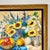 Wood Mid-Century Impressionist Boho Chic Sunflower Still Life Original Oil Painting by American Edith Weir For Sale - Image 7 of 12