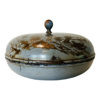 Antique English Chinoiserie Box For Sale