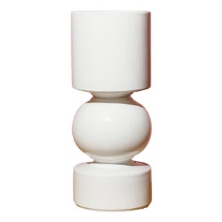 White Vase by Pino Spagnolo for Sicart, Italy, 1970s For Sale
