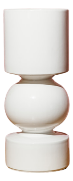 White Vase by Pino Spagnolo for Sicart, Italy, 1970s