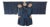 Japanese Two-Piece Indigo Asa Kyogen Festival Costume Meiji Period For Sale