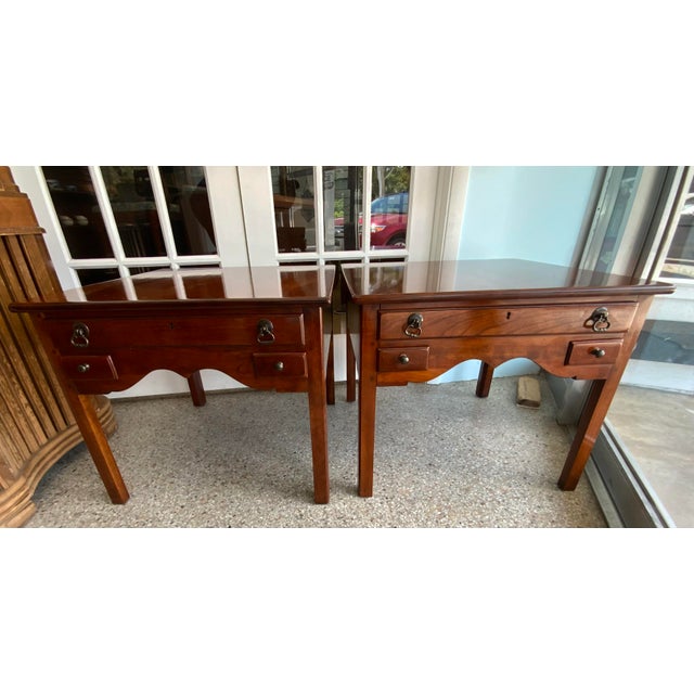 Mid 20th Century Bob Timberlake's Lexington Furniture Solid Cherry Side Table 93082 Set of 2