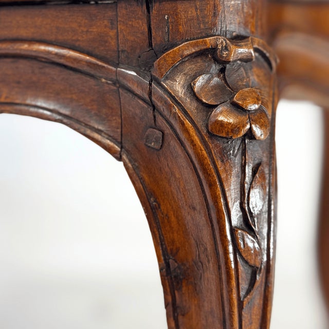 Wood Louis XV Armchair by L.C. Carpentier For Sale - Image 7 of 11