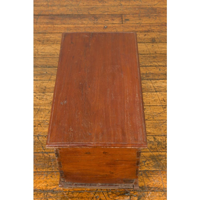 Mid 20th Century Mid 20th Century Indonesian Vintage Wooden Blanket Chest with Carved Foliage and Floral Motifs For Sale - Image 5 of 13