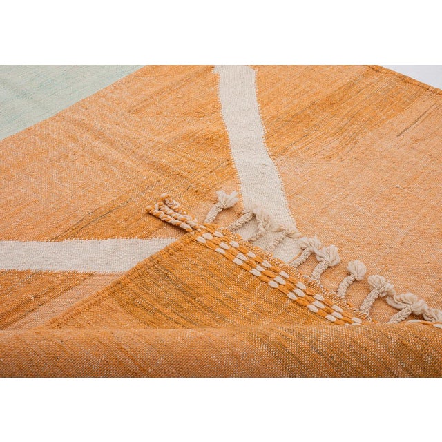 Premium Handwoven Moroccan Wool Rug | 8'0" X 4'11" | One of a Kind For Sale - Image 4 of 7