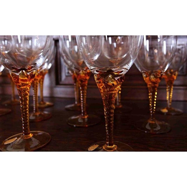 Handmade Lead Crystal Glasses, Set of 40 For Sale - Image 3 of 7