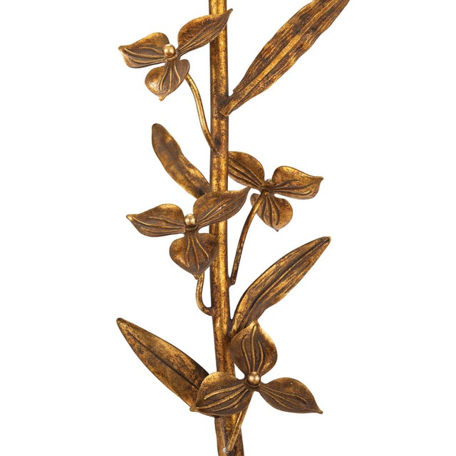 Traditional Southern Living Trillium Steel Buffet Lamp, Brass For Sale - Image 3 of 8