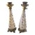 Vintage Atomic Table Lamps W/Globes and 4 Lobe Pyramid ~ Pair For Sale