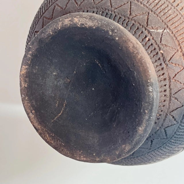 Late 19th Century Late 19th Century Hand Thrown Kalinga Pottery Ceremonial Jars and Vessel, a Set of Three For Sale - Image 5 of 13