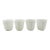 Mid 20th Century Fire King Hobnail Milk Glass Planters- Set of 4 For Sale