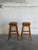 Brown Vamdrup Stolefabrik Teak and Leather Bar Stools Set of 2 Danish Mid-Century Modern 1970s For Sale - Image 8 of 10