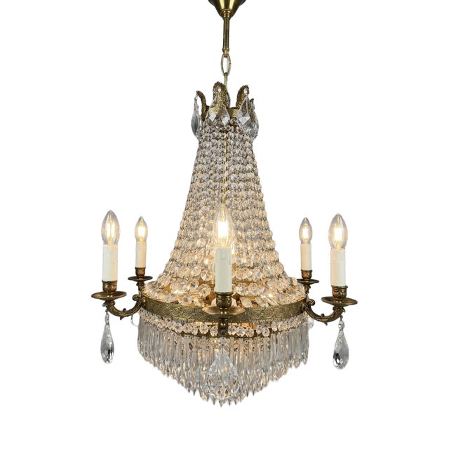 Antique French Empire Chandelier For Sale