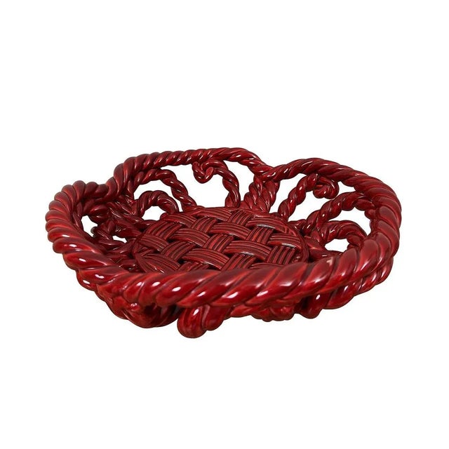 Vintage Ceramic Basket, 1960 For Sale - Image 14 of 14