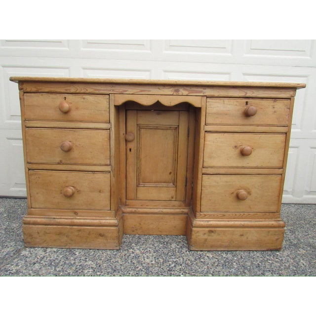 English Antique English Pine Six Drawer Buffet For Sale - Image 3 of 18