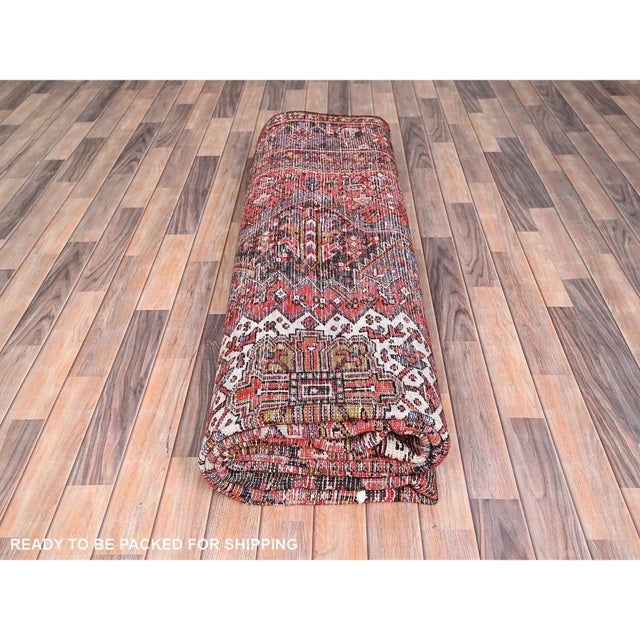 1960 Red Vintage Persian Rug For Sale - Image 11 of 12