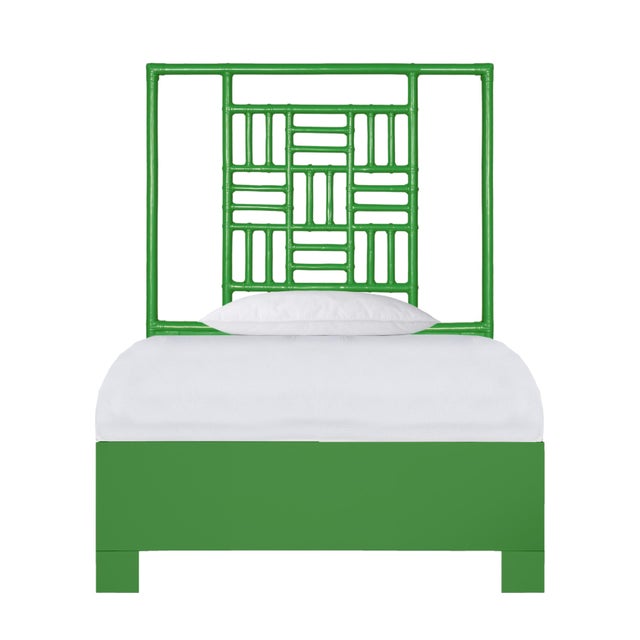 Finn Platform Bed Twin - Bright Green For Sale - Image 12 of 12